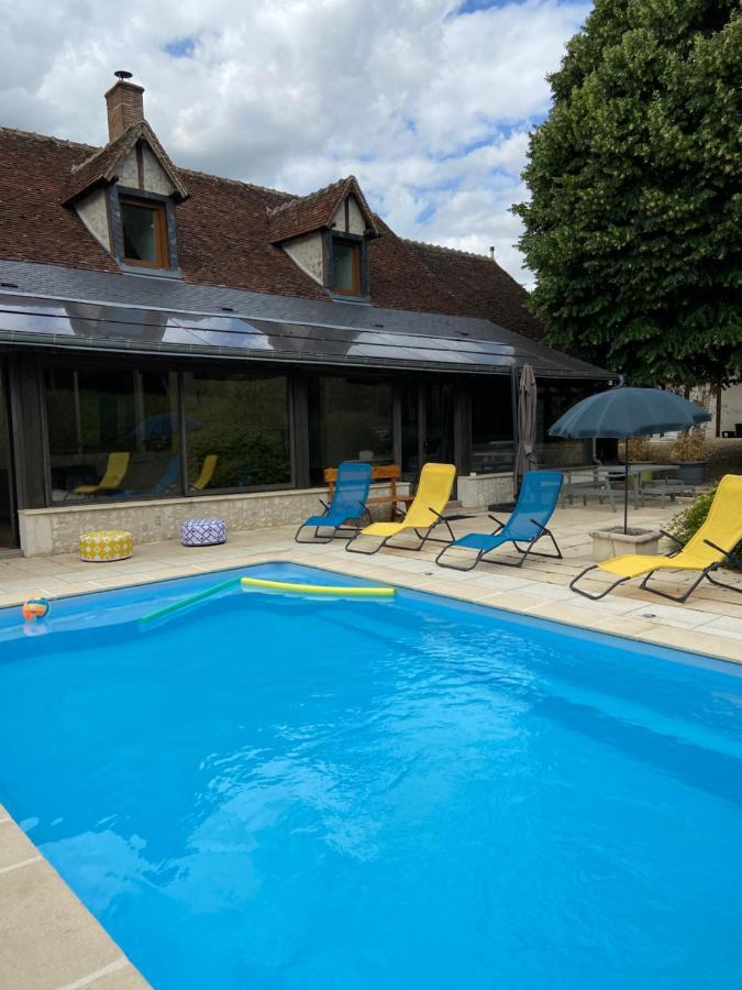 La Charmeraie : Gite De Charme, Piscine Et Spa Thésée 외부 사진