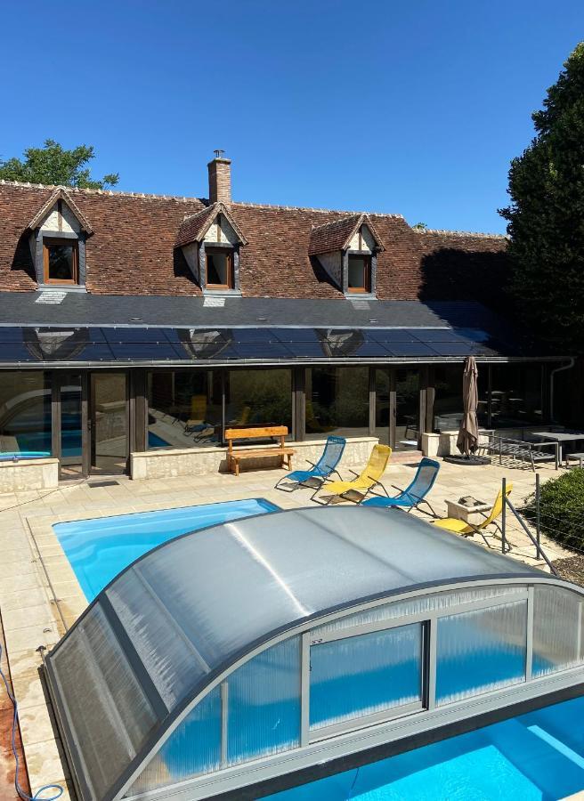 La Charmeraie : Gite De Charme, Piscine Et Spa Thésée 외부 사진